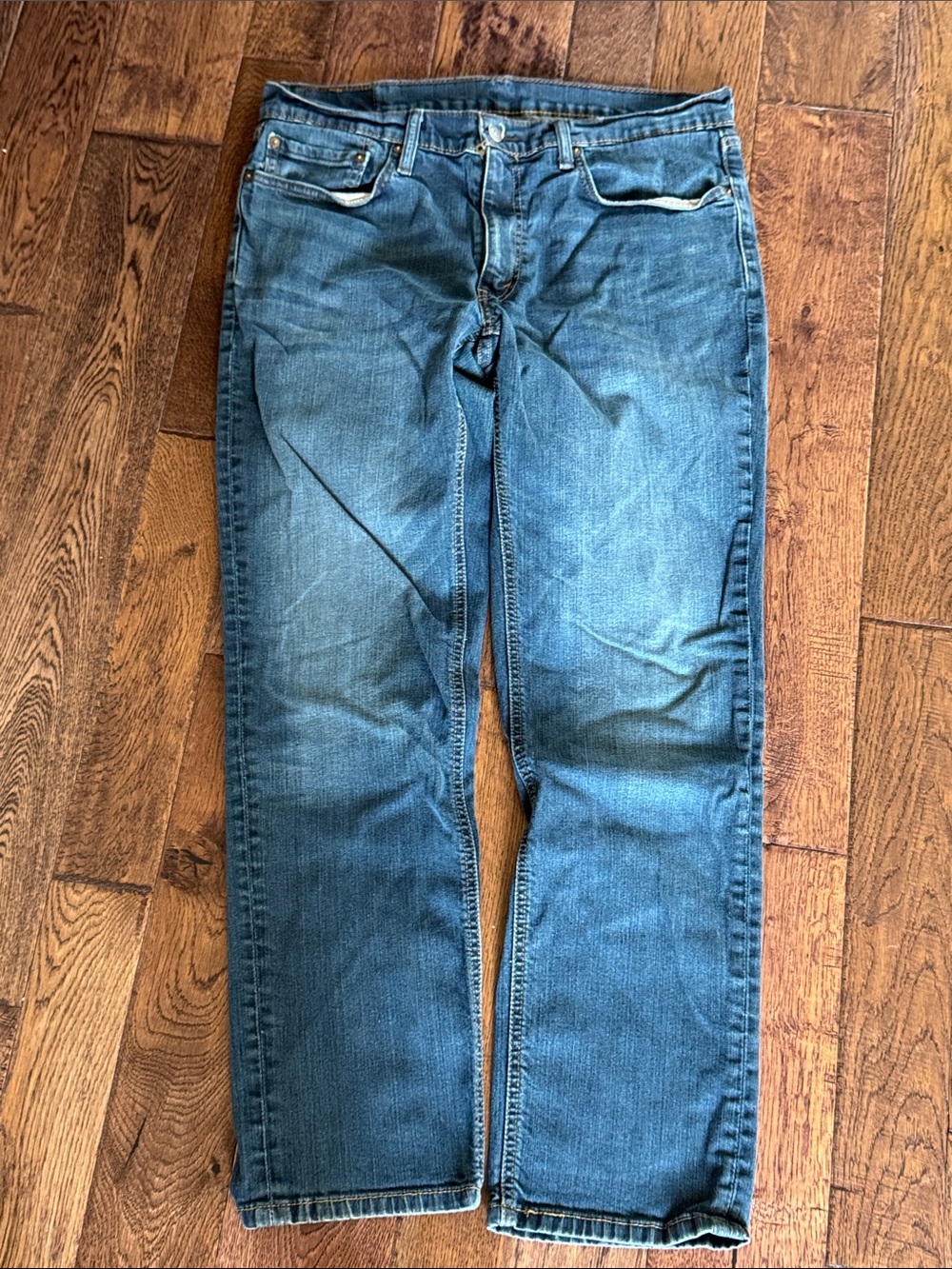 Levi's Straight Fit Blue Denim Jeans